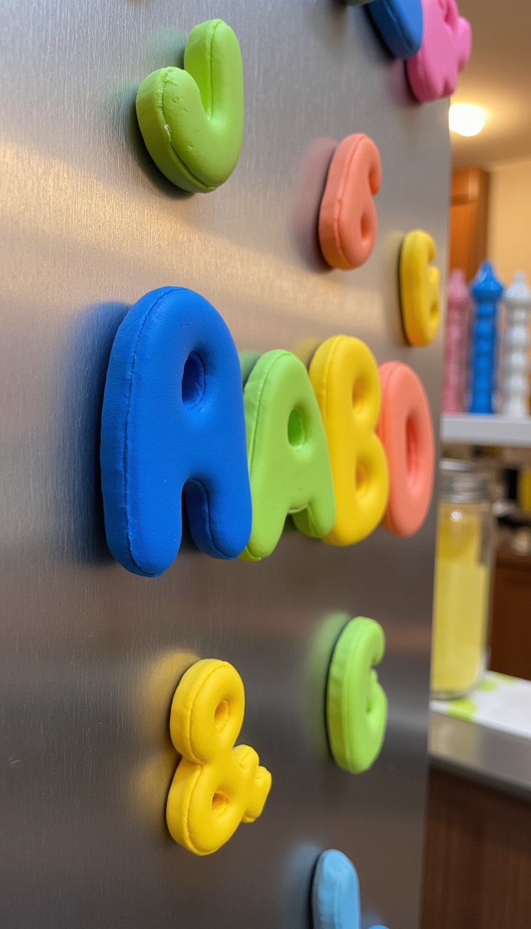 24. Alphabet Magnets for Learning & Fun