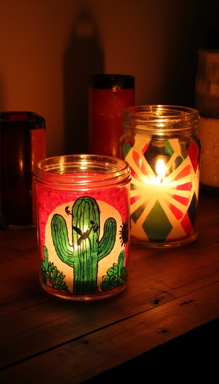 6. Festive Candle Holders