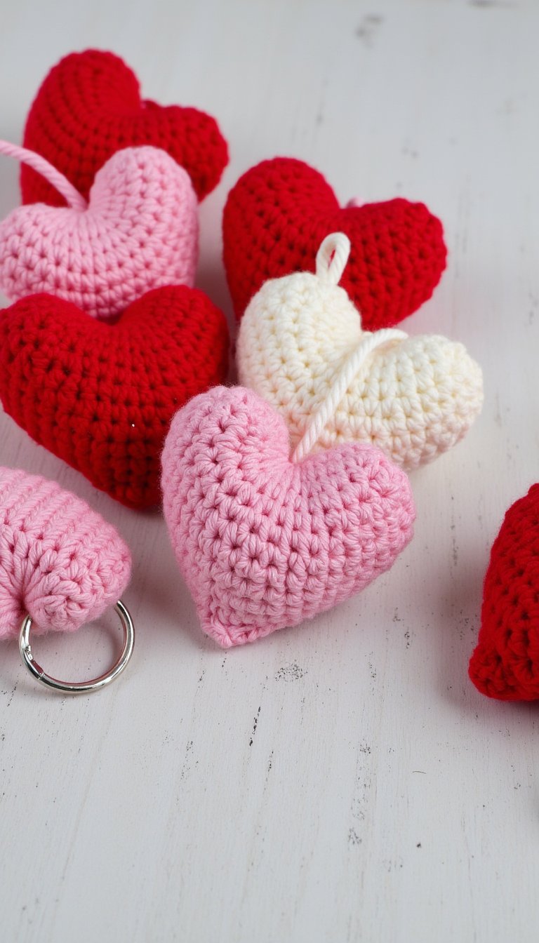 5. Adorable Heart-Shaped Keychains