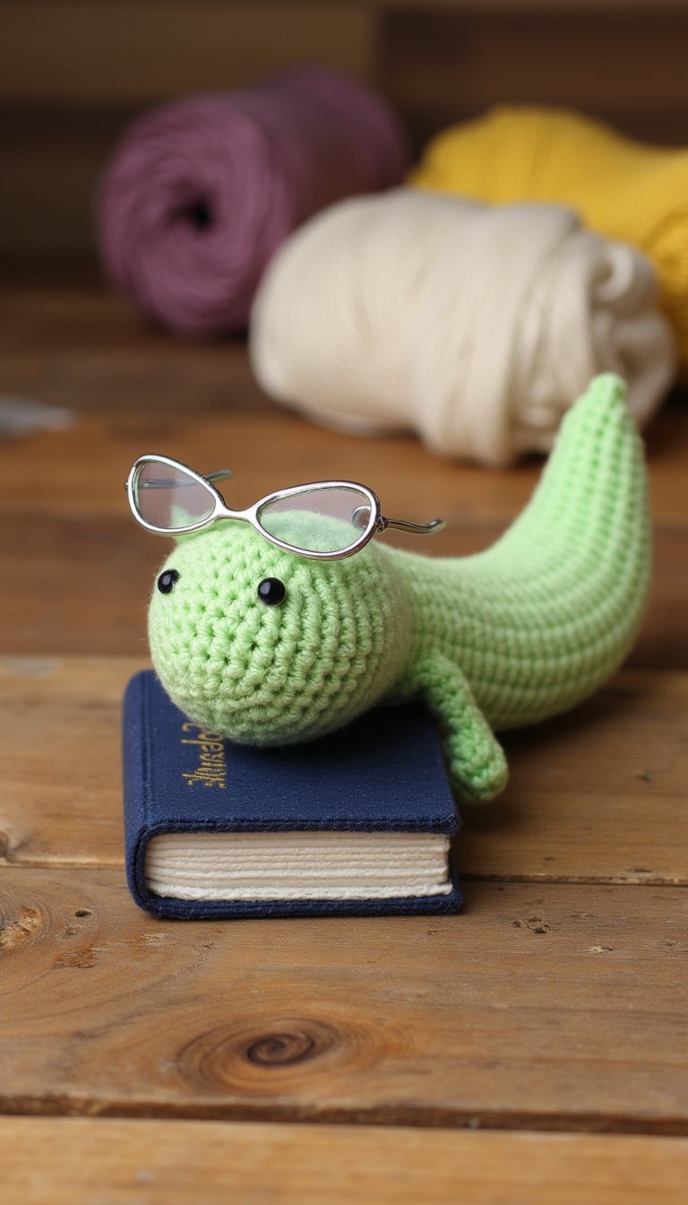 8. A "Study Buddy" Bookworm with Glasses