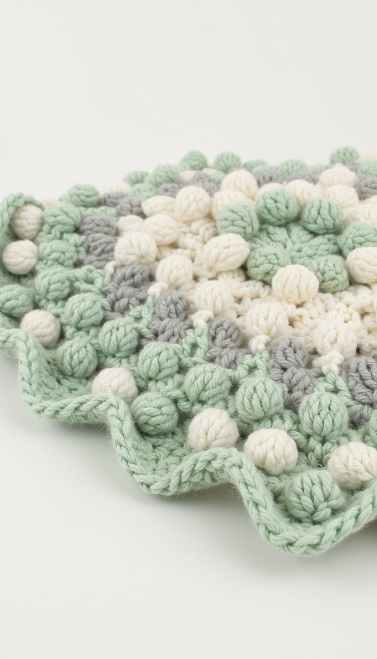 3. Cozy Bobble Stitch Blanket
