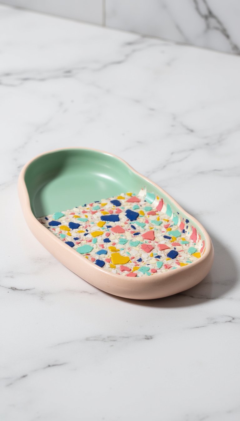11. Faux Terrazzo Trinket Tray