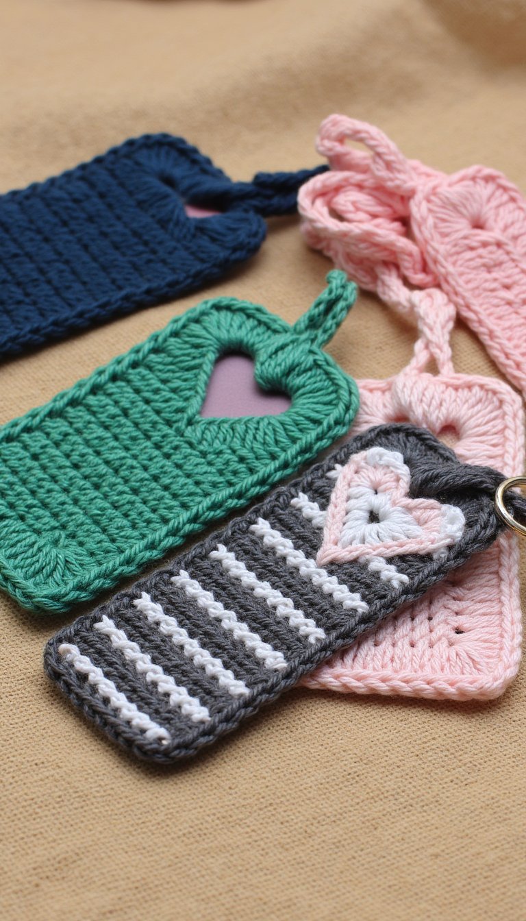6. Illusion Crochet Keychains & Bookmarks