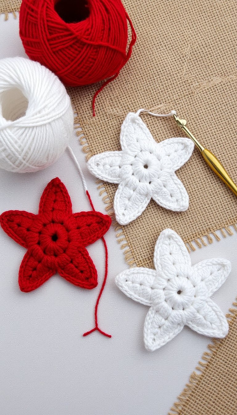 2. Simple Scandinavian Star Ornaments