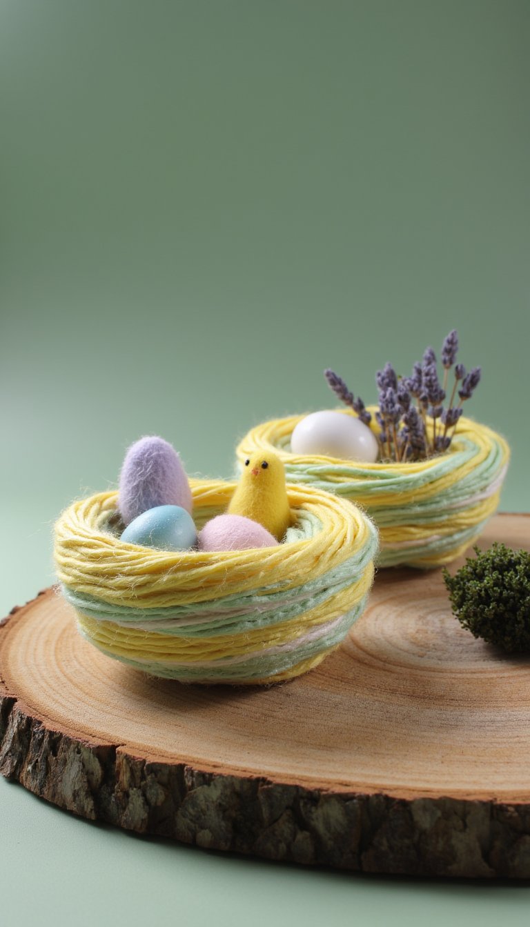 9. Woven Yarn Bird Nests