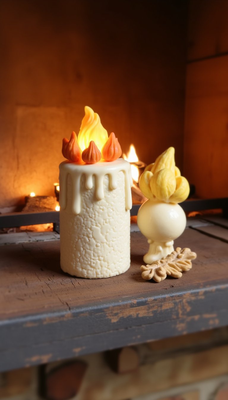 5. Decorative Clay “Candles” That Never Melt