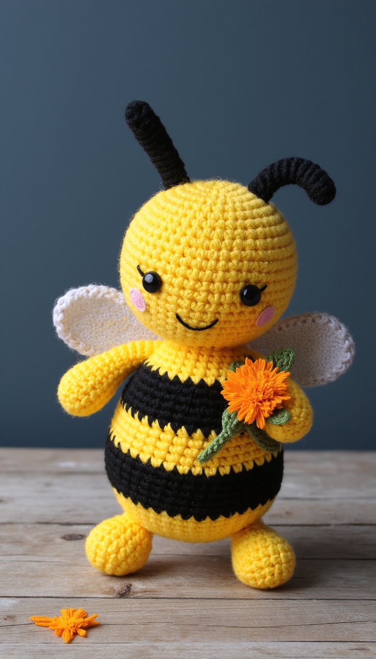 7. A Bee with Bumbled-Over Wings