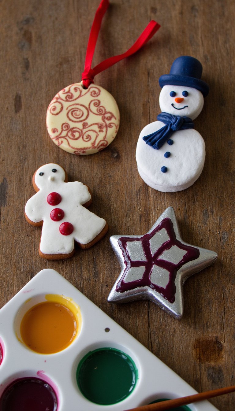 5. Hand-Painted Holiday Ornaments