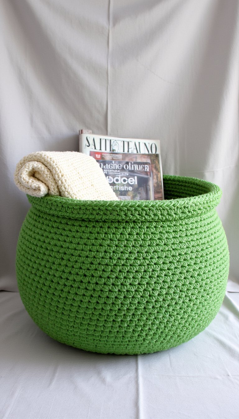 11. Textured Basket for Zero-Waste Storage