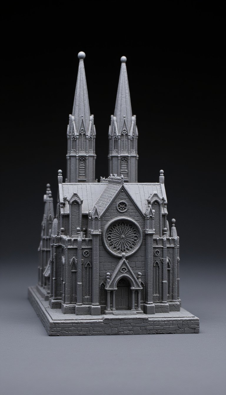 7. Architectural Wonder in Precise Miniature