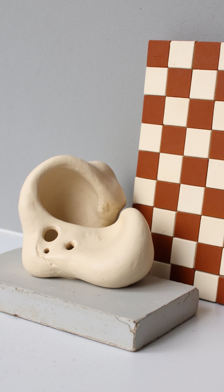 8. Earring Holder with Natural Holes