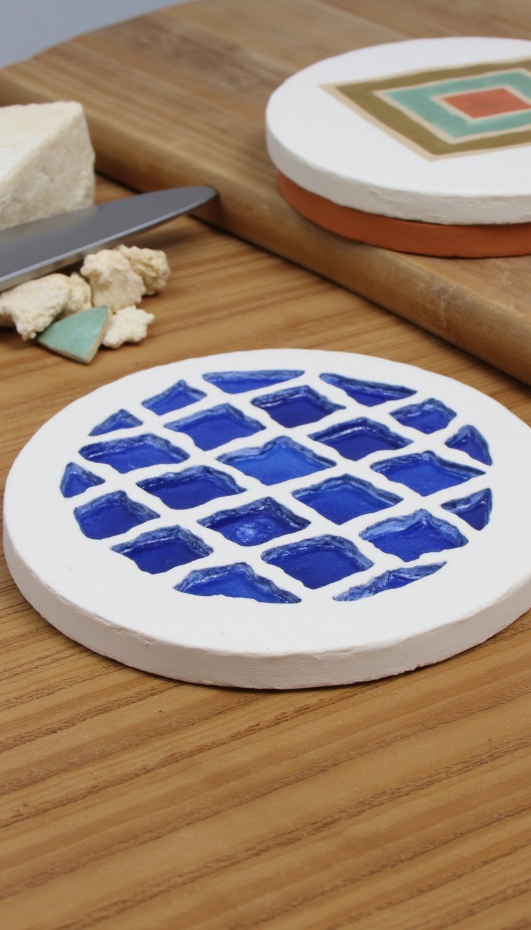 12. Geometric Gem: Inlaid Colored Slip Shapes