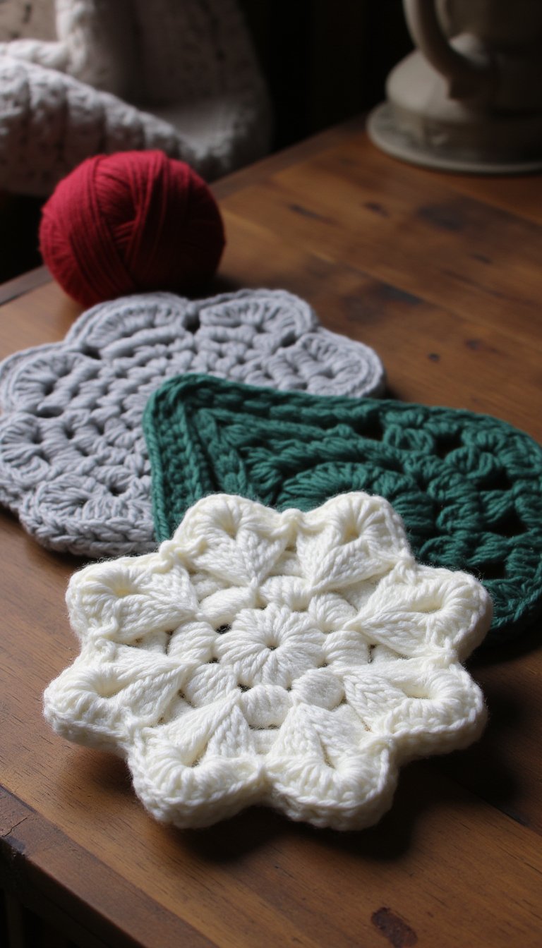 21. Winter-Themed Coasters