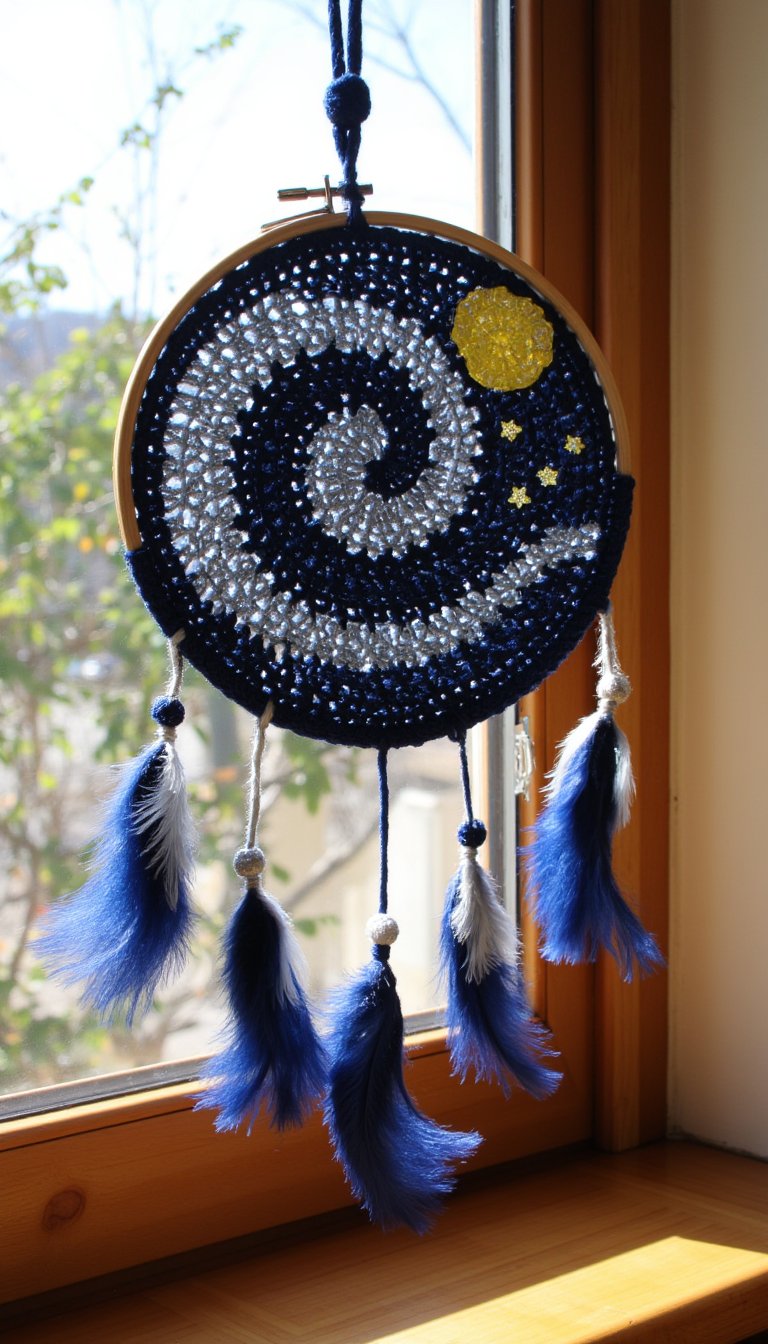 22. A "Starry Night" Inspired Dreamcatcher