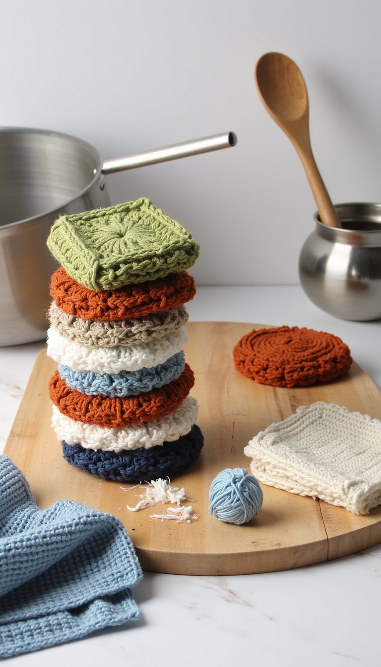 6. Quick & Easy Scrubbies for the Kitchen