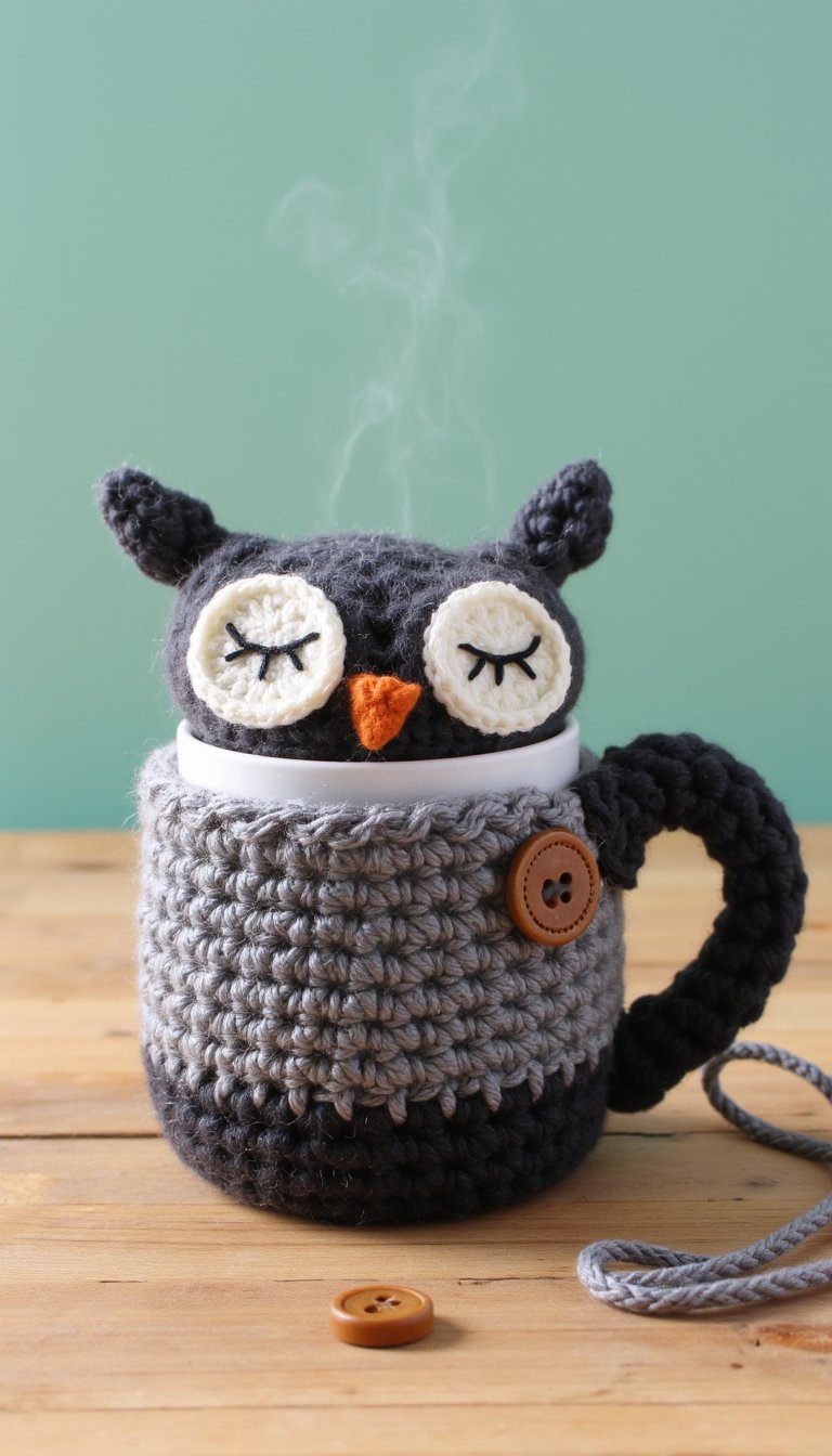 12. A Mug Cozy with Character