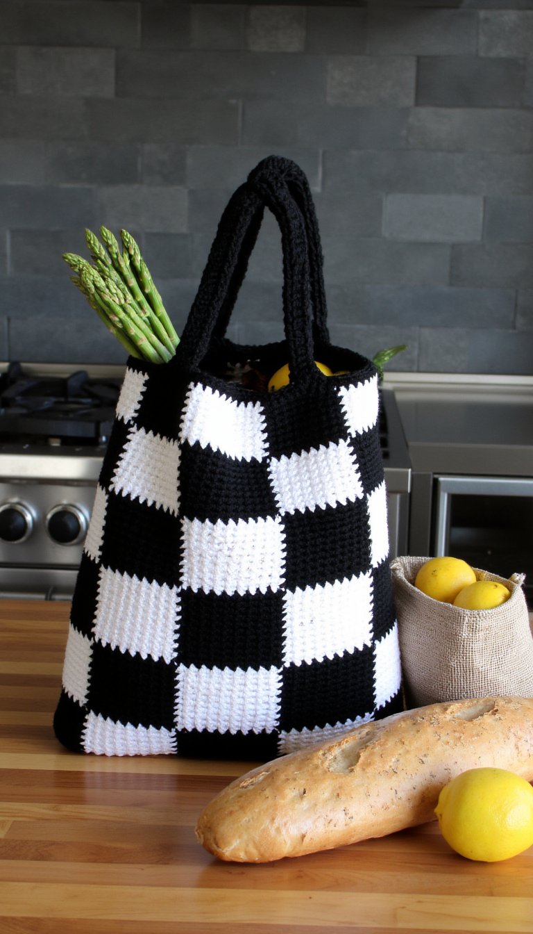 3. Checkered Flag Market Bag
