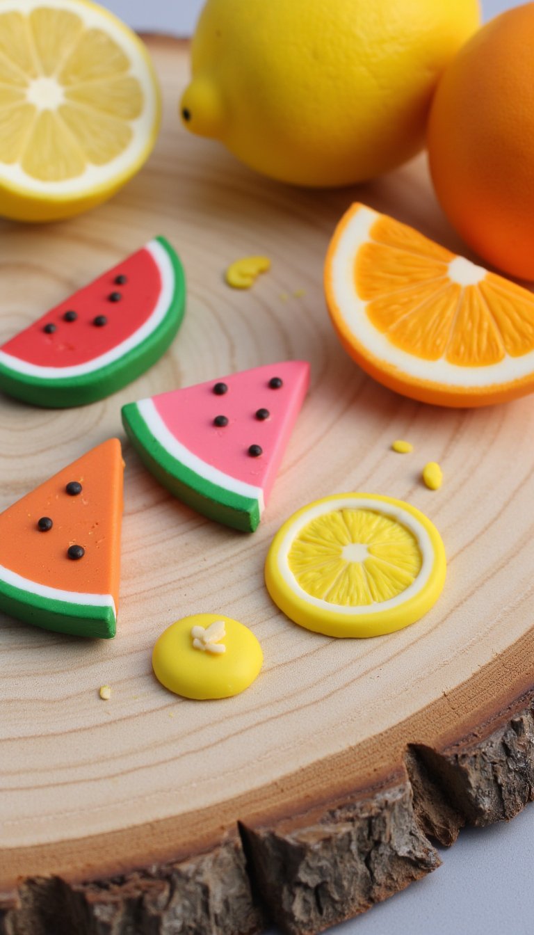 20. Mini Fruit Slice Charms