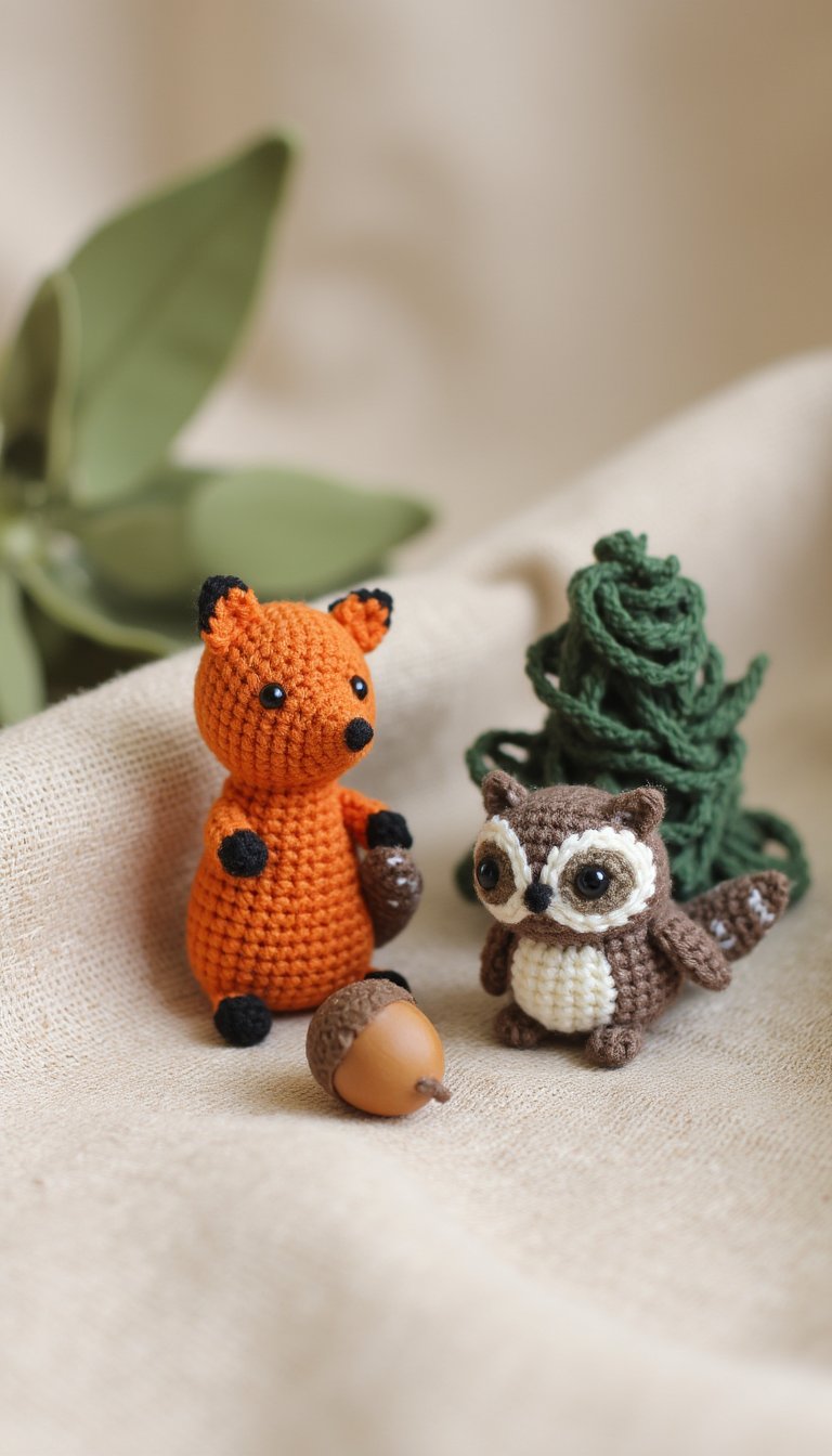 6. Miniature, Poseable Forest Animals