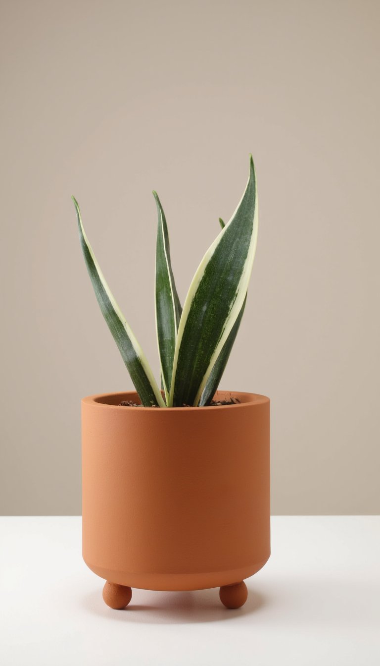 7. Geometric Planter with Feet