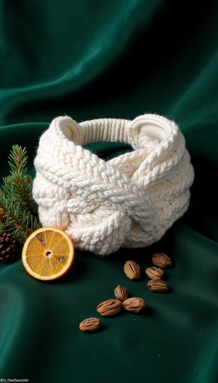 5. Luxurious Cable-Knit Headband