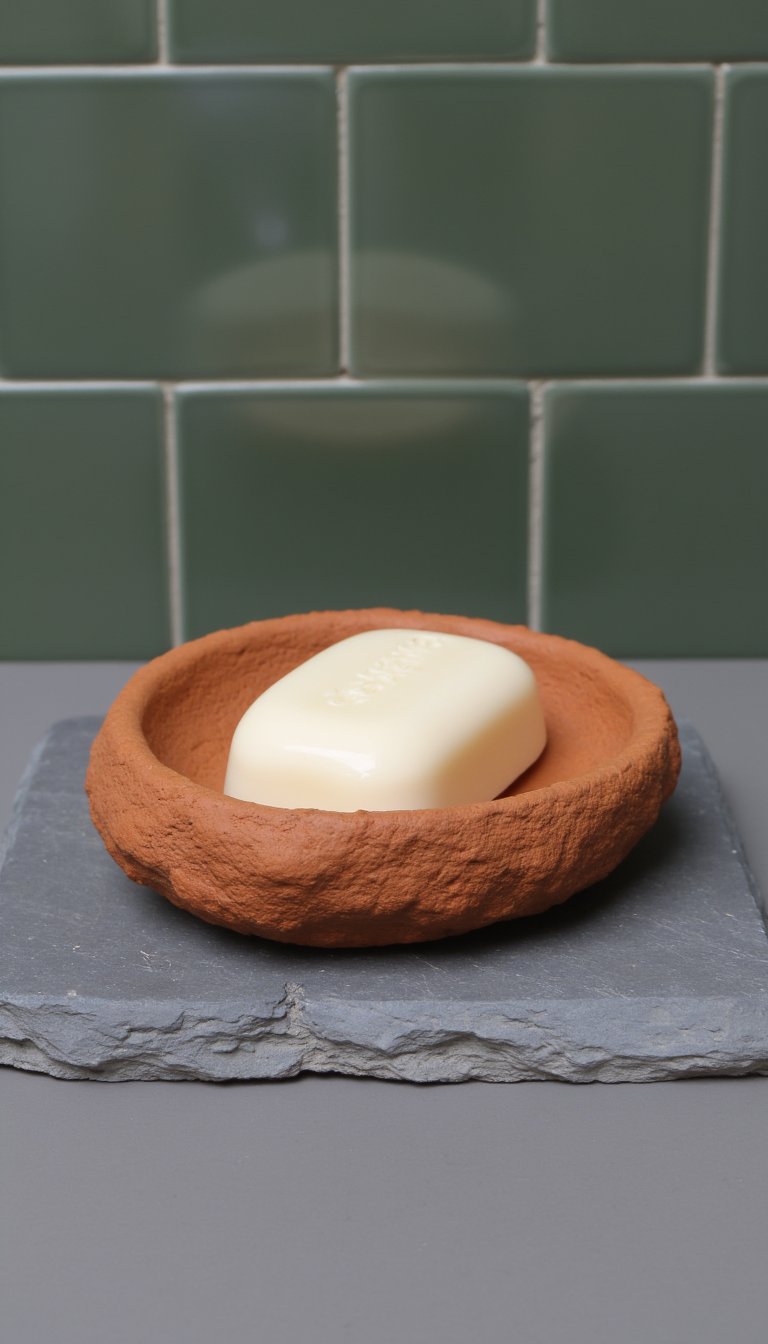 6. Pebble-Inspired Soap Dish
