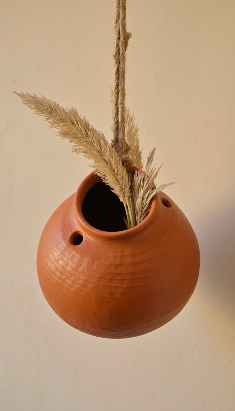 19. Rustic-Inspired Hanging Vessel