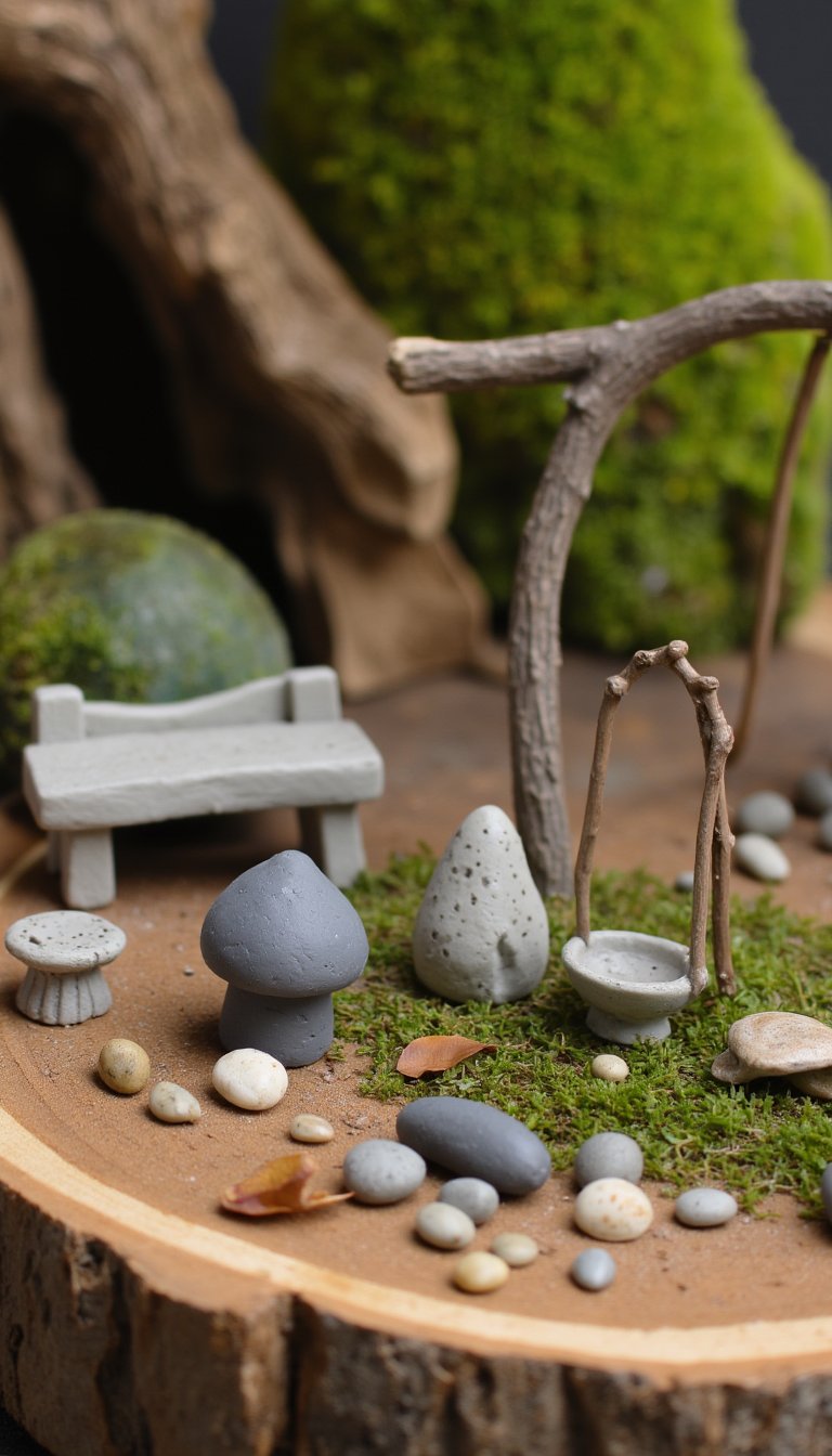 10. Miniature Fairy Garden Furniture