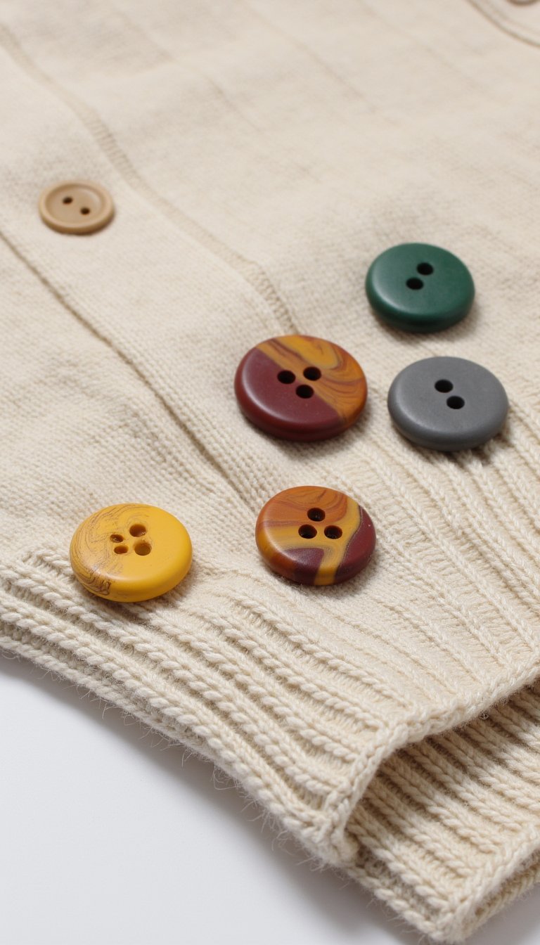19. Handmade Clay Buttons