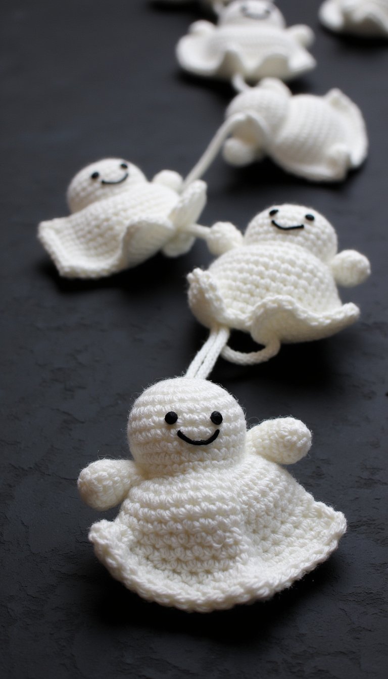 2. A Friendly (Not Frightening) Ghost Garland