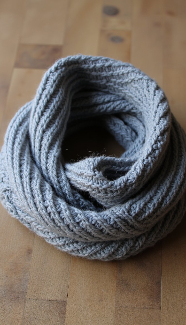 7. The Ribbed Infinity Scarf