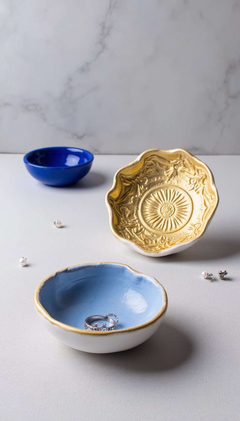 13. Textured Statement Ring Dishes