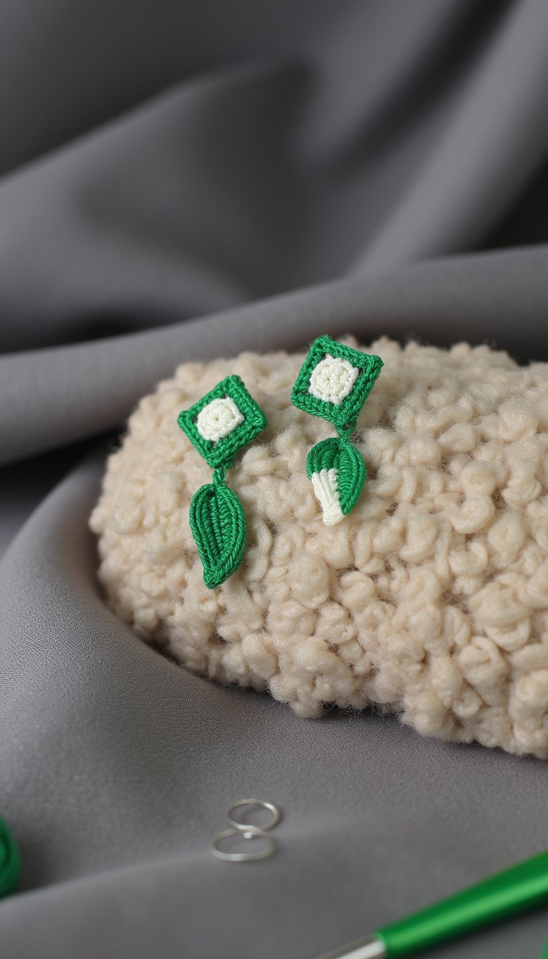 4. Micro Crochet Earrings