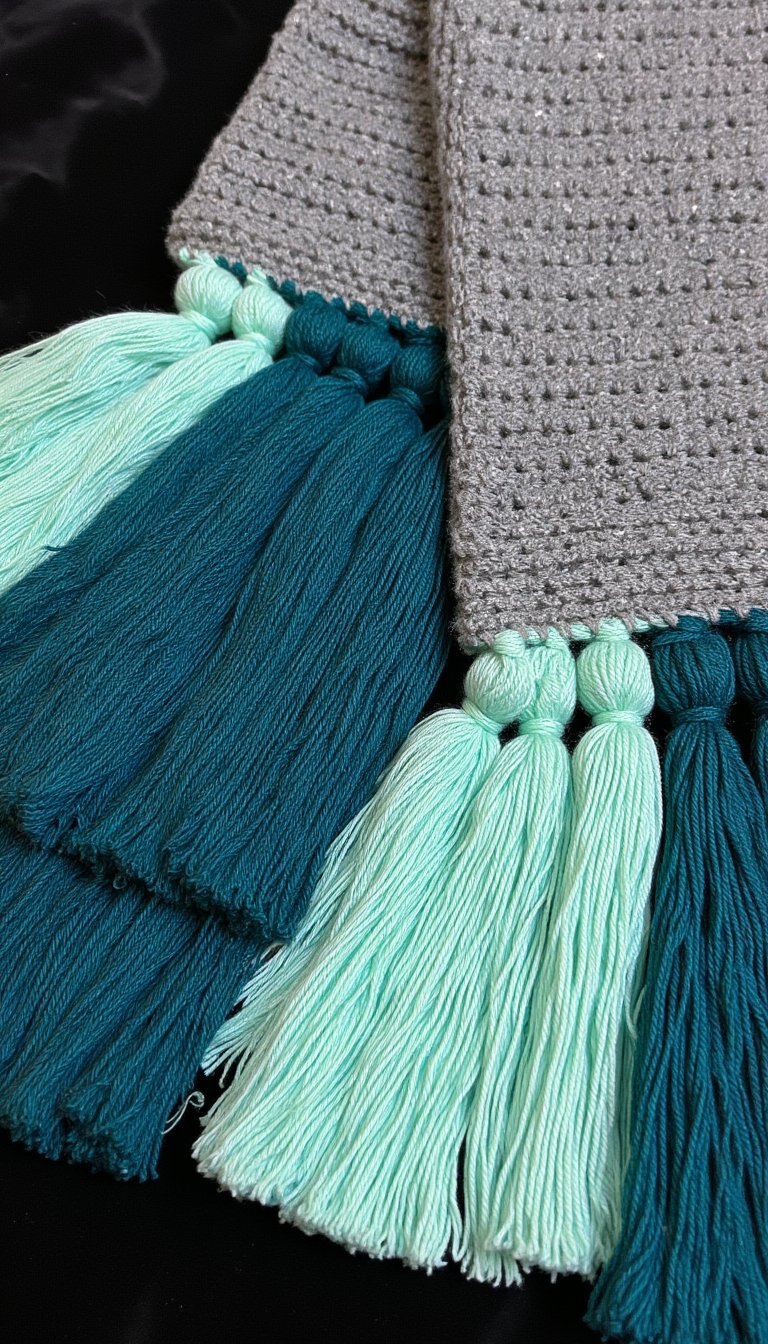 4. The Modern Tasseled Fringe Scarf