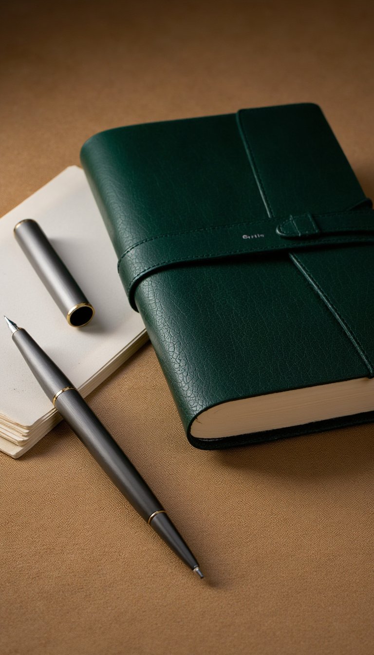 11. A Beautifully Crafted Journal and Pen Set