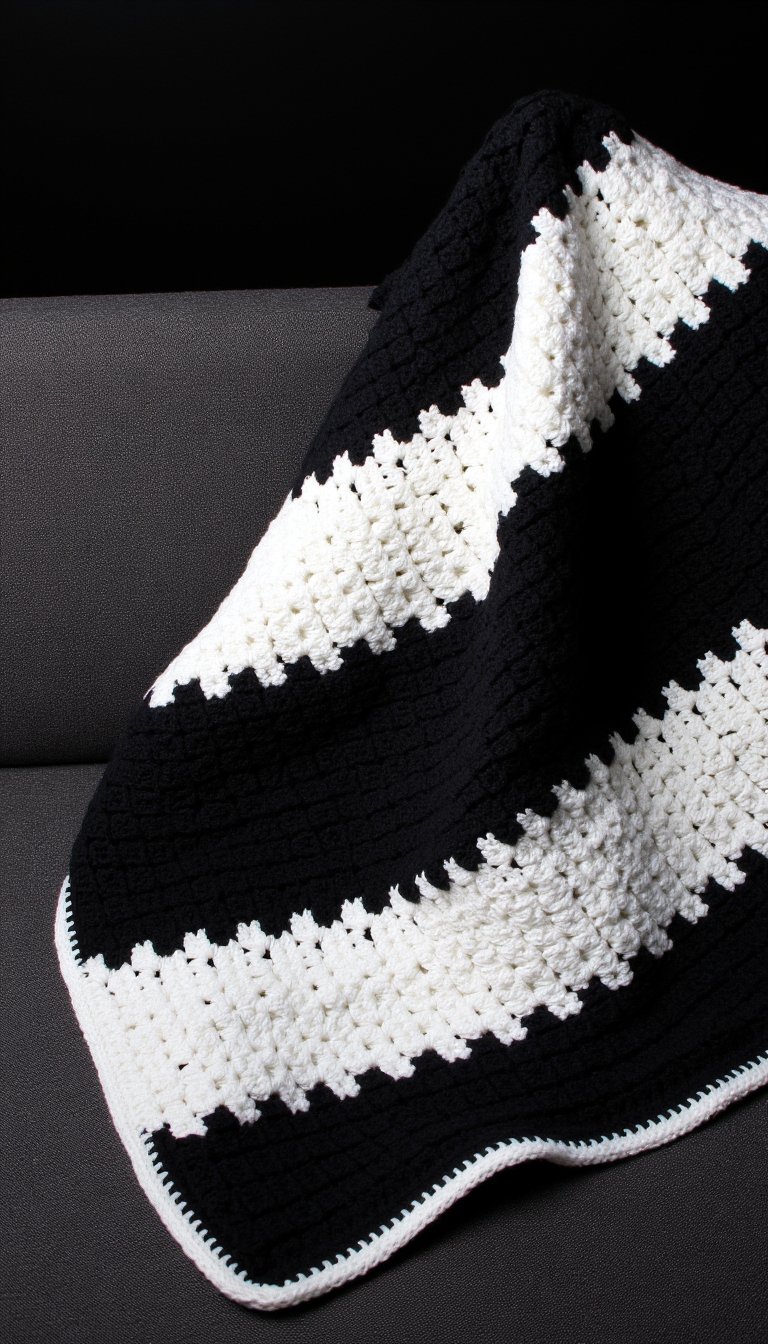 10. The Graphic C2C (Corner-to-Corner) Baby Blanket