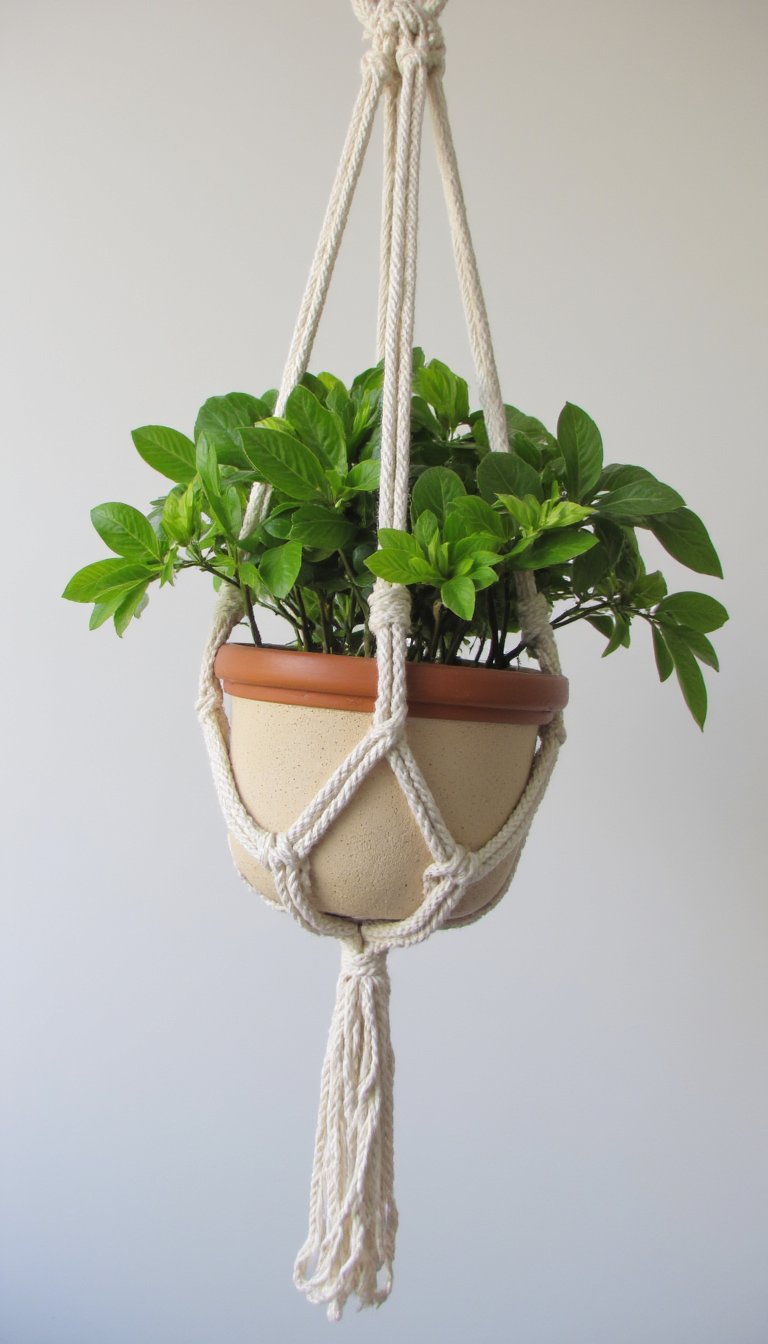 12. Hanging Planter with Macramé