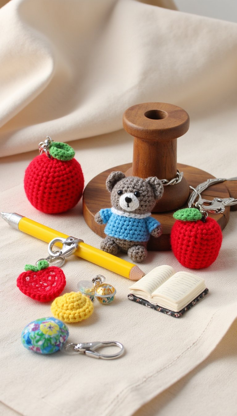 4. Backpack Charm Keychains