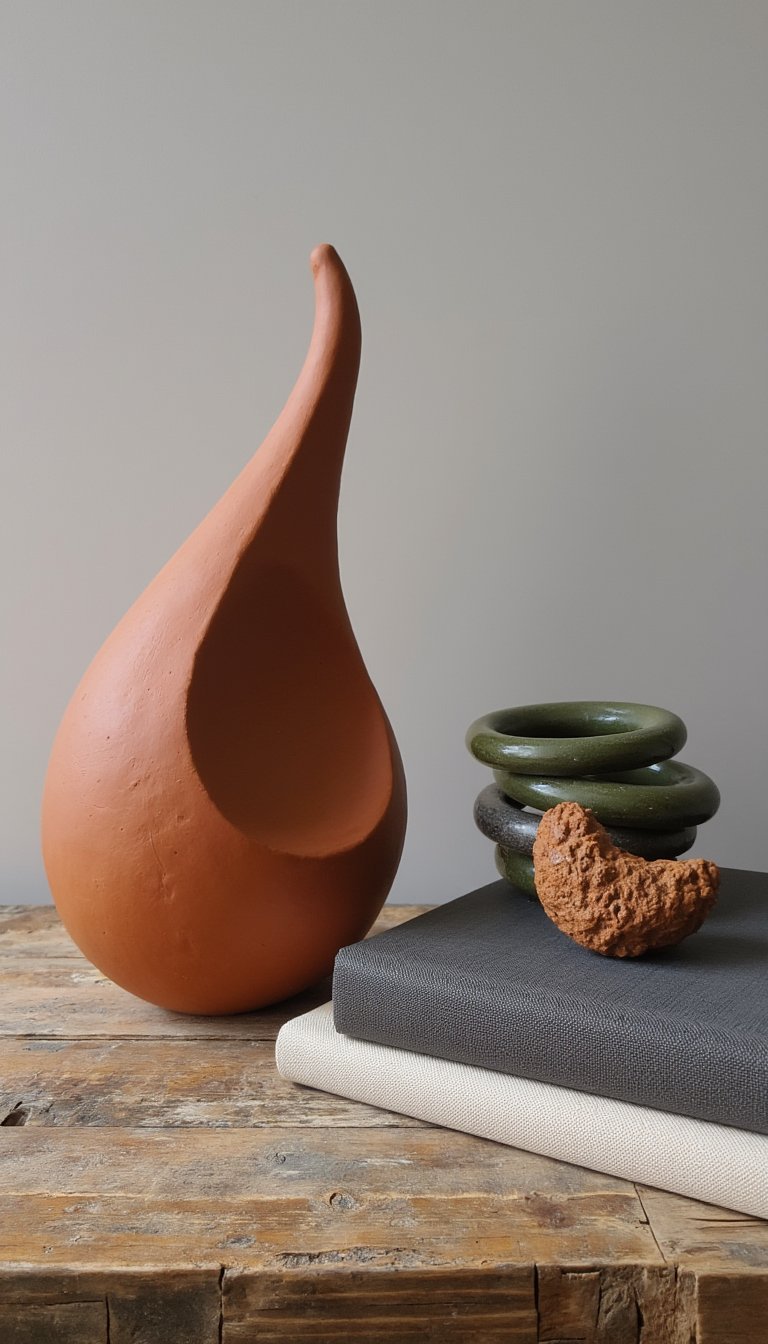 7. Abstract Clay Sculpture