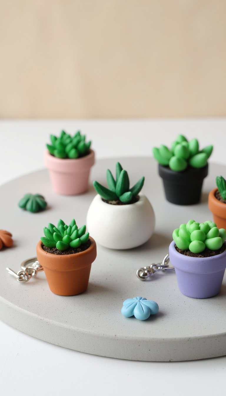 1. Tiny Potted Succulents