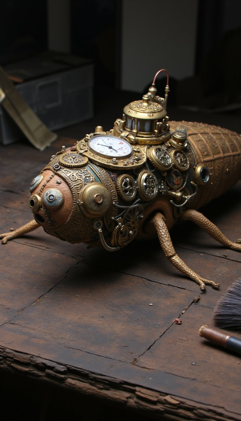 13. Intricate Steampunk Invention