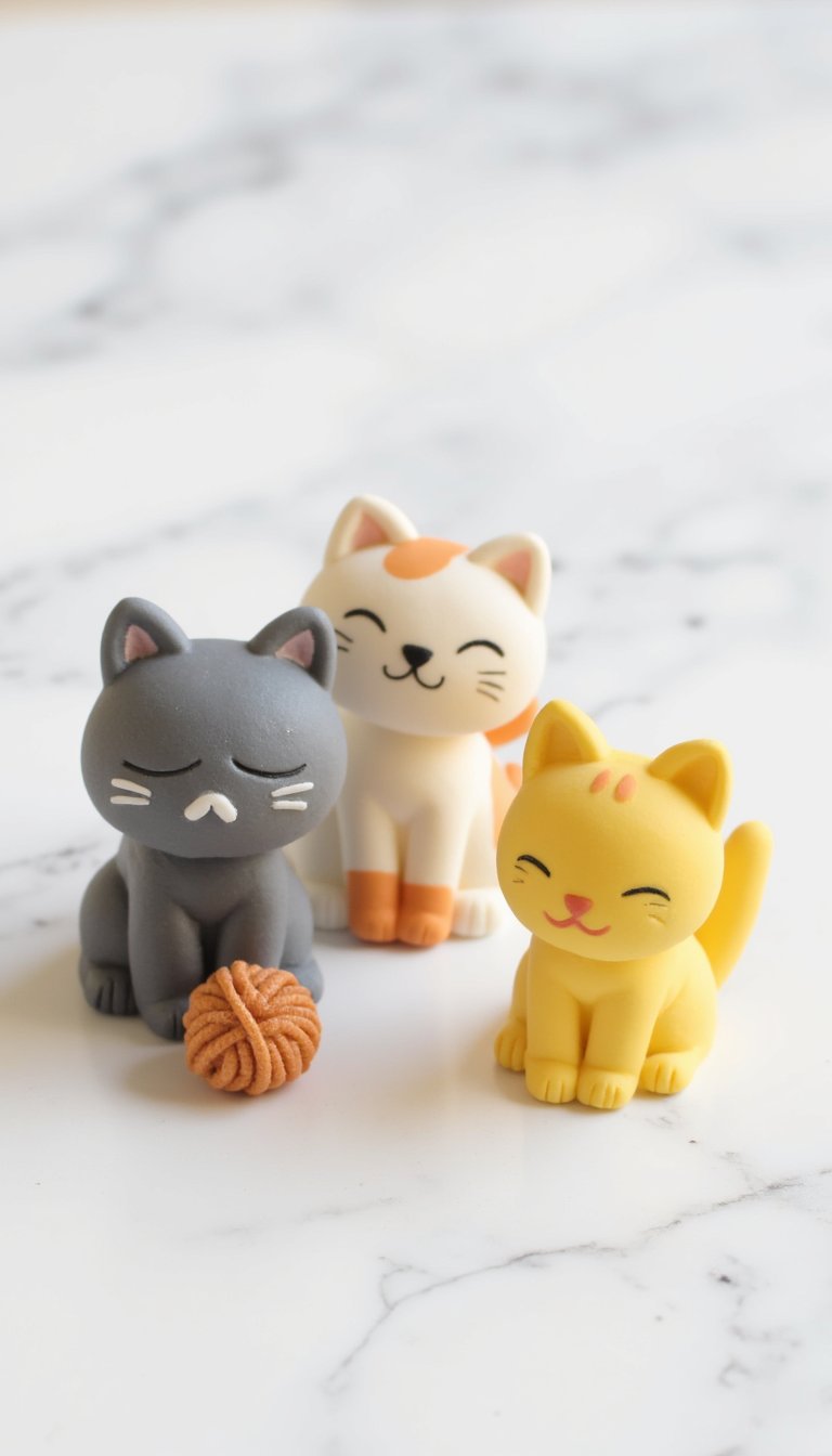 6. Magnetic Clay Cat Personalities
