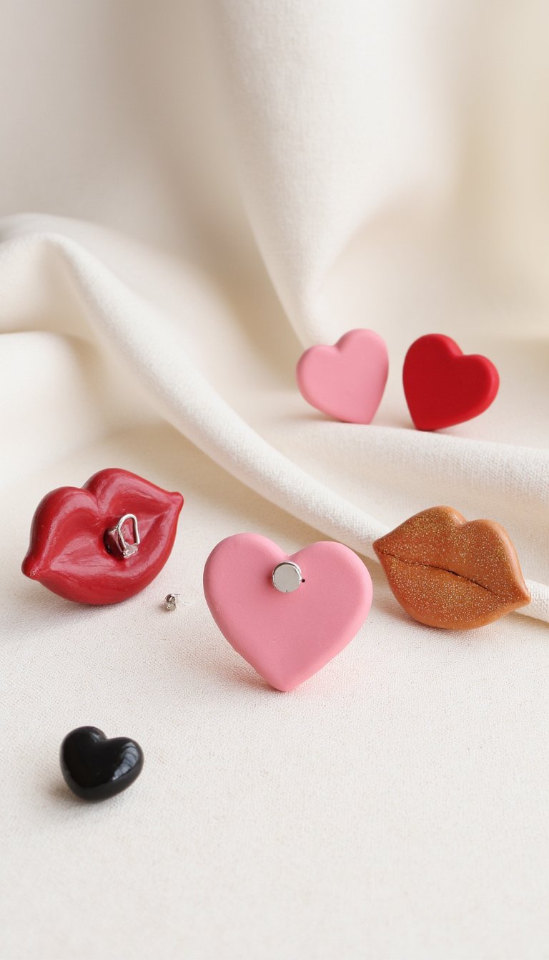 14. Whimsical Clay Photo Holders