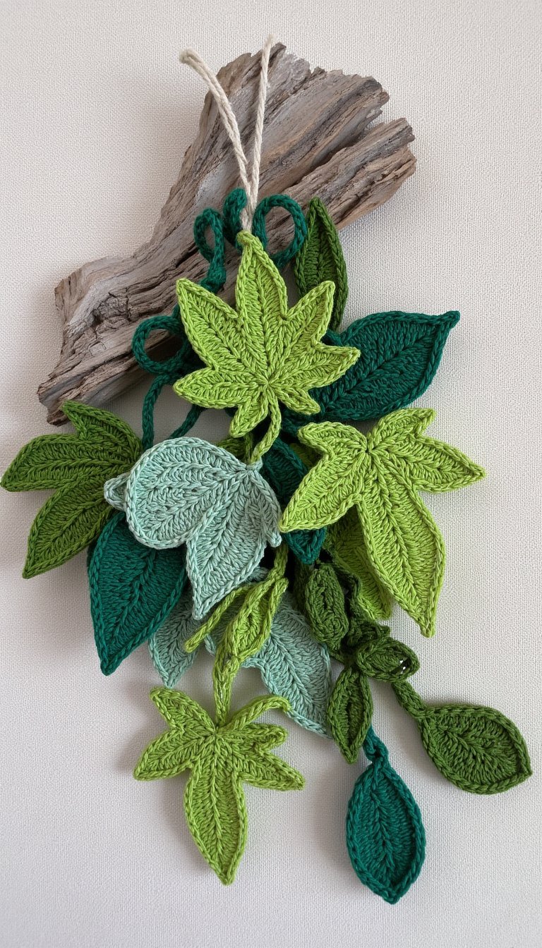 17. Wall Hanging with Leaf Motifs