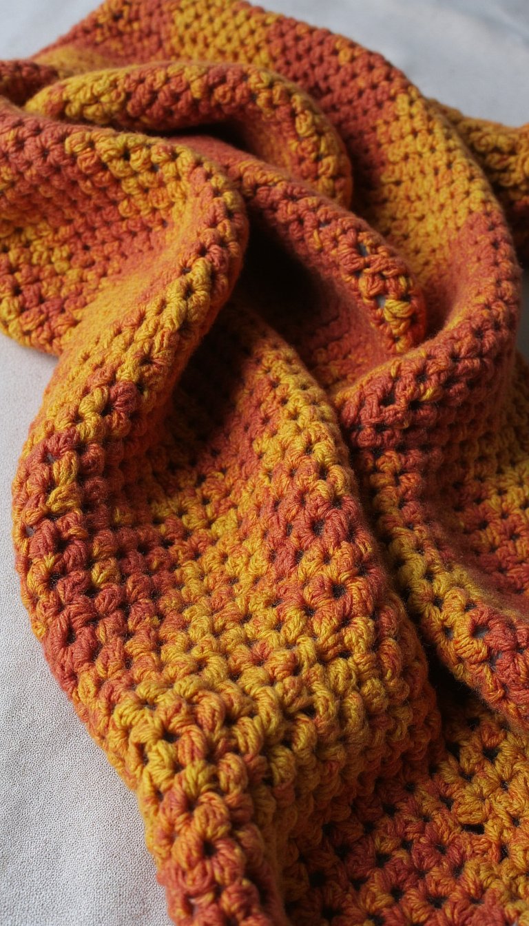 14. The Simple Yet Stunning Moss Stitch Scarf