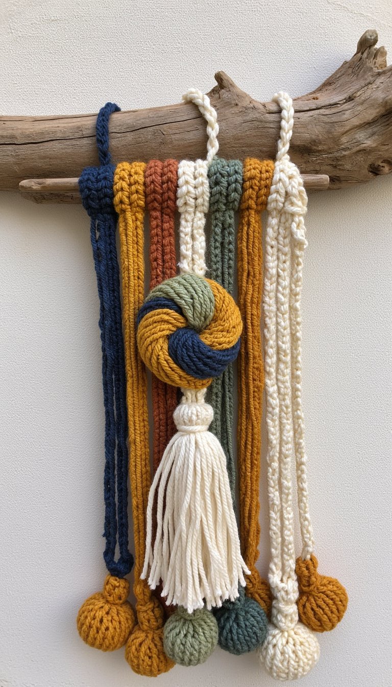 9. Boho-Chic Wall Hanging