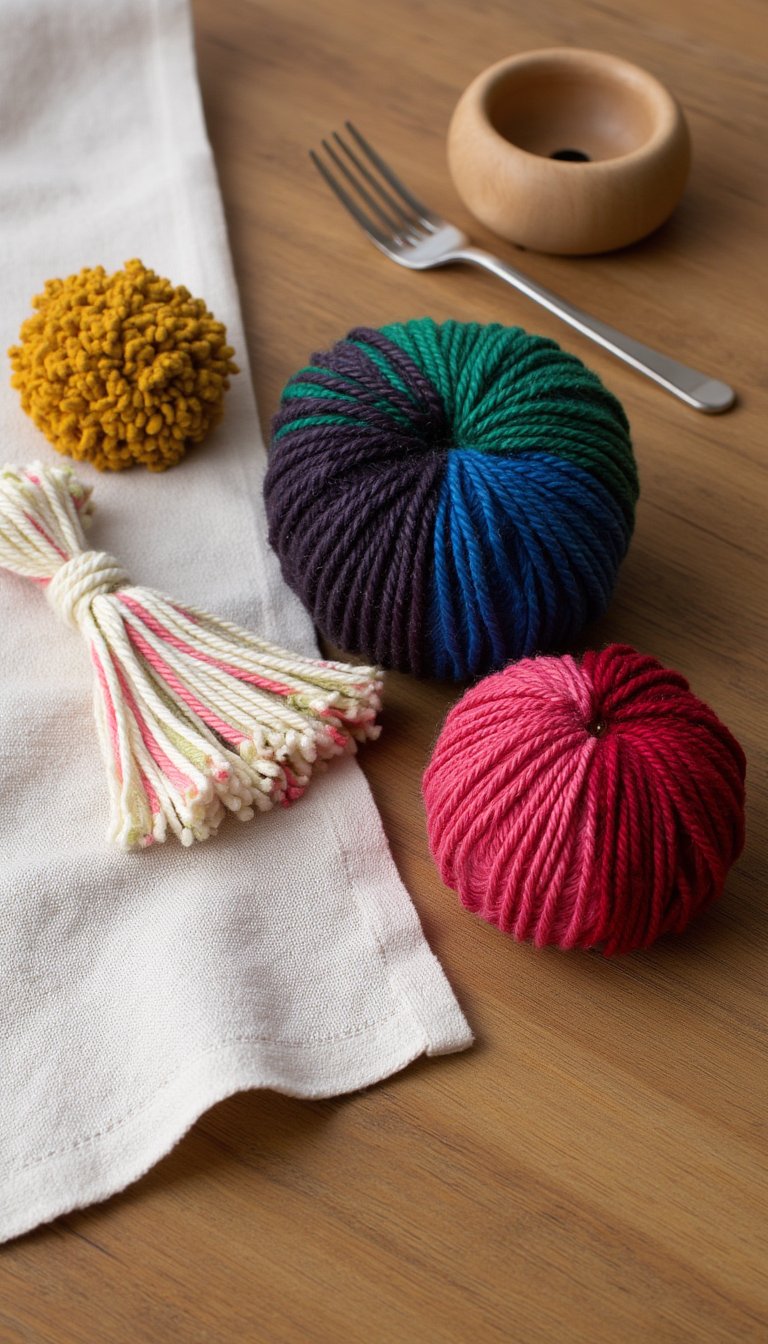 5. Gift-Topper Pom Poms and Tassels