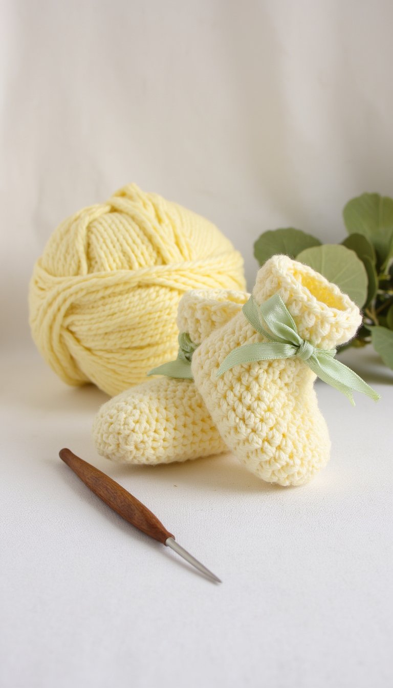 11. Cute and Simple Baby Booties