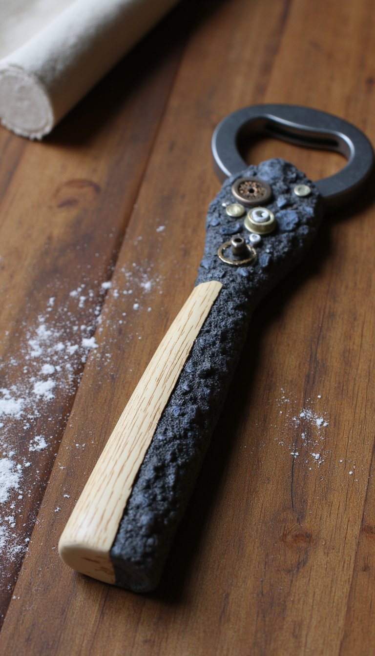 5. Clay-Molded Bottle Opener for His Brews