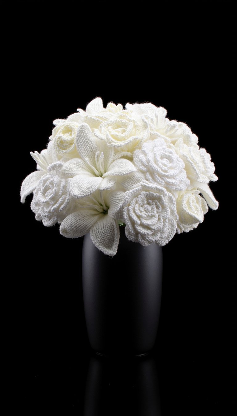 4. Elegant All-White Arrangement